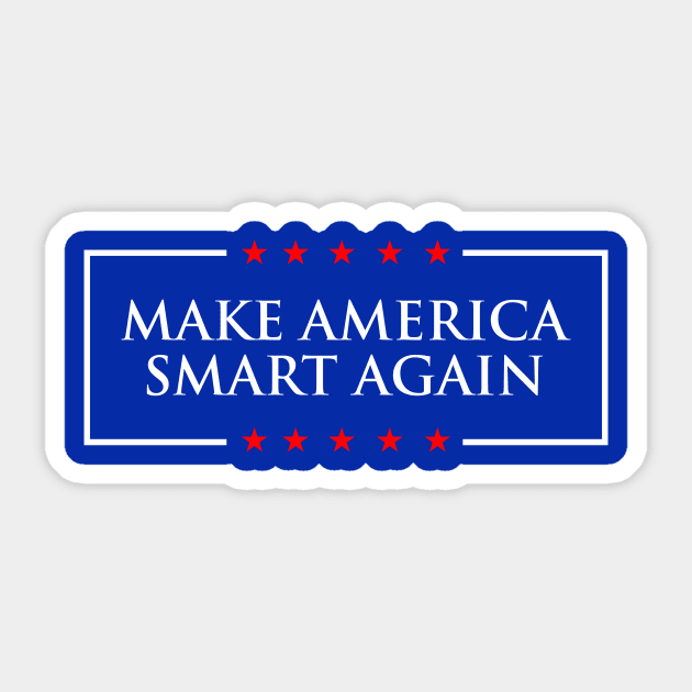 make america smart again Sticker by ajarsbr